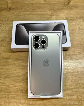 iPhone 15 Pro Max Natural Titanium BATERIE 100% TOP - 4