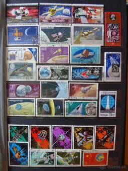 Pekná zbierka známok VESMÍR - 4