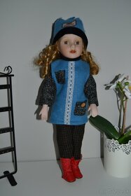 Porcelánová bábika, výška 40 cm, TOP STAV - 4