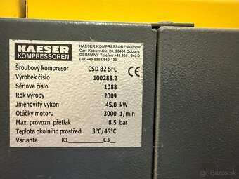 Kompresor KAESER CSD 82 SFC - 4