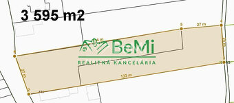 Pozemok v obci Sľažany 3 595 m2 intravilán ID 558-14-MIG - 4