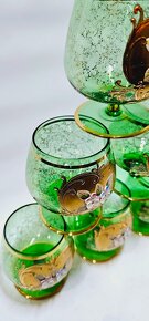 zelené napoleonky Borské sklo - 4