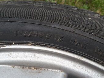 Zliatinové disky a pneumatiky 195/50 R15 - 4
