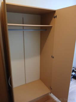 2x Šatníková skriňa/šatník buk lamino (180x90x57 cm) – Prešo - 4