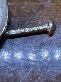 Stare dekoračné striebro -cilinder a špacirka - 4