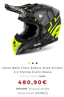 AIROH AVIATOR 2,2 vel. M prilba MX, enduro, cross - 4