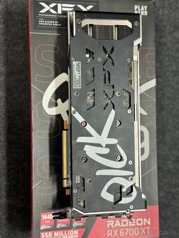 Predám XFX Speedster RX 6700 XT QICK319 BLACK 12GB - 4