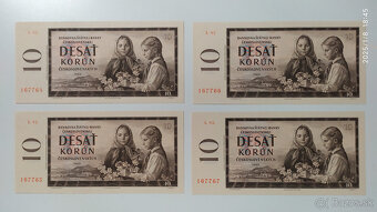 10 Kčs 1960 ..... 4 - postupka UNC, predposledná séria - 4
