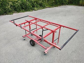 Manipulačný vozík na doskový mat. – 2 polohy, nosnosť 500 kg - 4