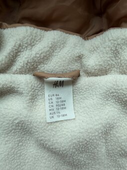Detská zimná bunda H&M, veľ.86 - 4