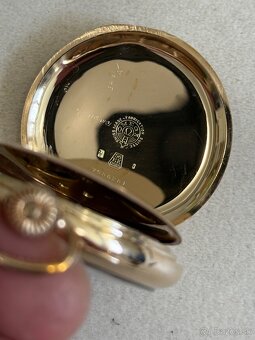 Zlaté vreckové hodinky Omega - 4