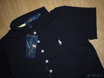 Ralph Lauren dámske polo šaty čierne - 4