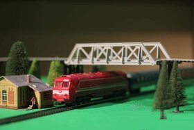 H0 vláčik železničný most set novy - 4