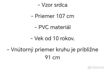Nová nafukovačka srdce 107cm. - 4