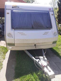 Karavan Delta 463D v dobrom stave, s veľkou markízou + strie - 4