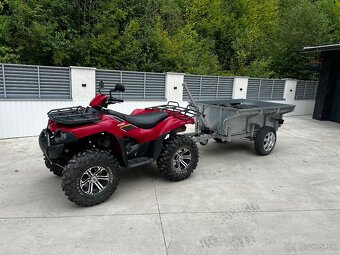 Kawasaki Brute Force 750+Výklopný Vozík+Radlica na sneh - 4