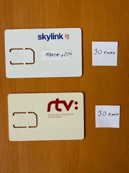 Predám karty a moduly skylink a RTVS A ČT - 4