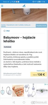Hojdacie lehátko Babymoov swoon motion - 4