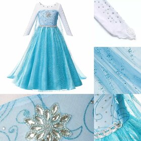 Šaty - kostým Elsa Frozen - 4