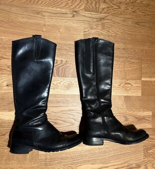 Čierne kožené čižmy Gabor - 4