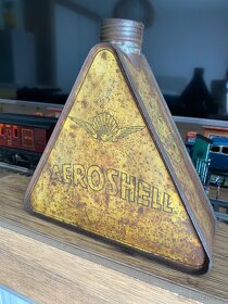 Aeroshell AeroShell aero shell stará plechovka od oleja - 4