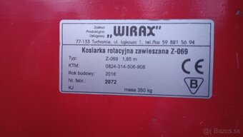 Dvojbubnová kosačka WIRAX Z-069 - 4