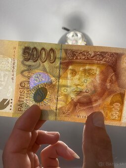 Predám bankovku slovensky štát 5000sk rok 1999 - 4