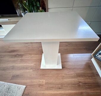 Biely jedalensky stol 80cm - 4