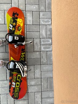 Snowboard 125cm (komplet) - 4
