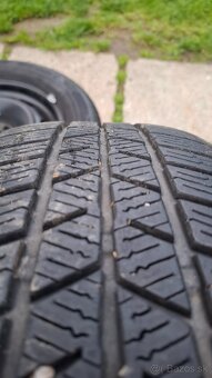 Peugeot 4x108 R15 plechove disky + zimne pneu 195/65 - 4