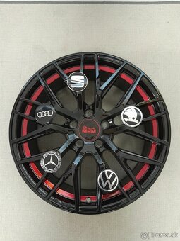 Alu disky R18 5x112 Et45 8J MAM RS4 BPRI Seat Audi Vw Škoda - 4