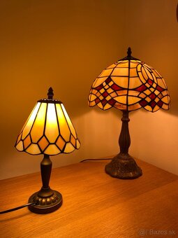 Nočná lampa z vitrážového skla - 4