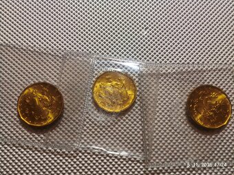 Mince pamätné 20kč 3 kusy každá iná cena spolu 10€ - 4
