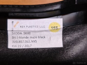 Štít prístrojov Škoda 3V0 857 053 A - 4