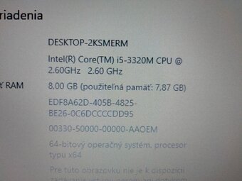 predám notebook HP ELITEBOOK 8470P , WINDOWS 10. - 4