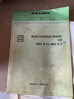 Ručná vŕtačka CELMA Prcb llD retro nová nepoužitá - 4