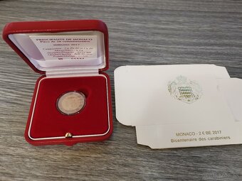 Predám 2 € mincu Monaco / Monako 2017 PROOF – Carabiniers du - 4