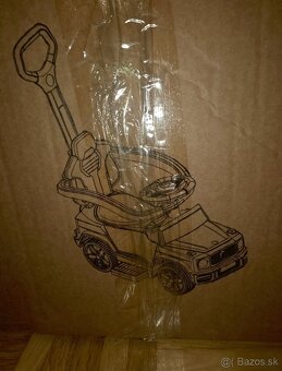 Autičko odrážadlo s rúčkou.Nové - 4