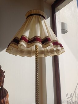 Krásna starožitná mosadzná lampa 150 cm - 4