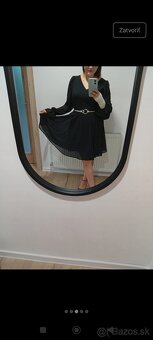 Čierne elegantné šaty - 4