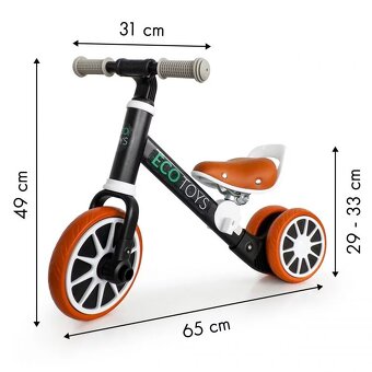 Detská trojkolka bicykel 2v1 - 4