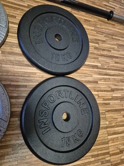 Kotuče Insportline 2x15kg -4x10kg Tyč170cm - 4