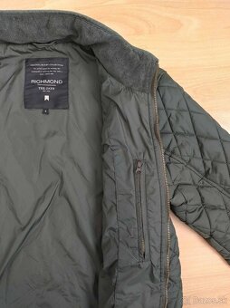 Mužská zelená prešívaná vetrovka (Richmond Tee Jays) - 4
