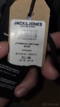 Kožené topánky Jack and Jones 46 - 4