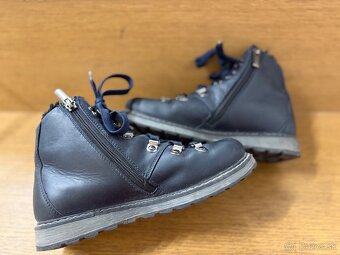 Celokožené zimné topánky s prírodnou ovčou kožušinou, vel.33 - 4