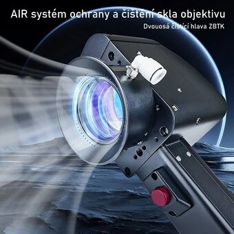 Čistiaci kontinuálny laser CW 2000W, optický kabel 15m - 4