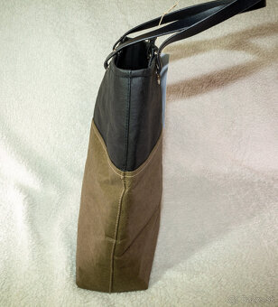 Dámská kabelka Sára – z Kraft Texu (prateľného papiera) - 4