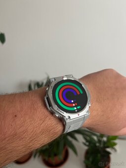 Strieborné smart hodinky s Amoled displejom - 4