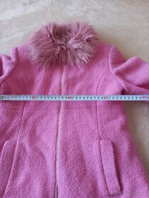 Dievčenský kabát ružový - 4