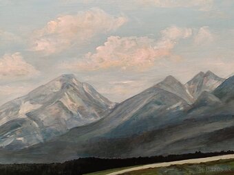 Obraz Antonín Štolc, Vysoké Tatry 1968, olej na desce 70x90 - 4